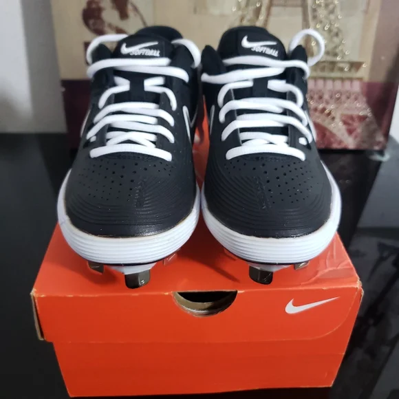 💯NEW Nike Zoom Hyperdiamond 3  Women's • Black/White/Black💯Original💯 - Picture 4 of 6